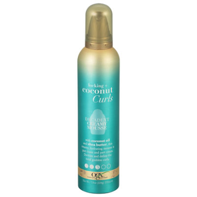 OGX Locking + Coconut Curls Decadent Creamy Mousse - 7.9 Oz - Image 2