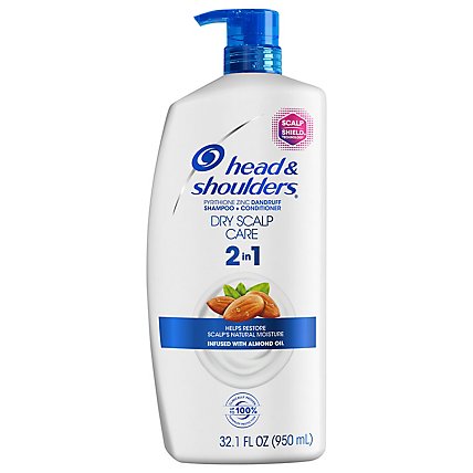 Head & Shoulders Dry Scalp Care Anti Dandruff 2-in-1 Shampoo + Conditioner - 32.1Oz - Image 2