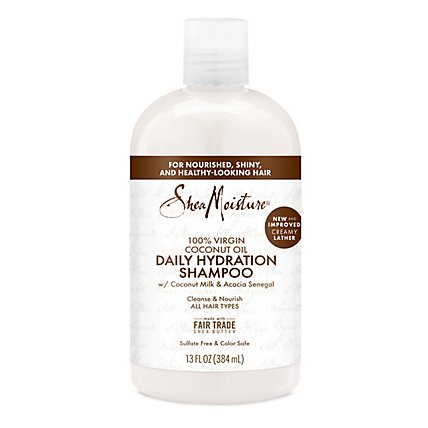 SheaMoisture Shampoo Daily Hydration 100% Virgin Coconut Oil - 13 Fl. Oz. - Image 2