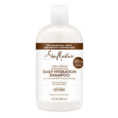 SheaMoisture Shampoo Daily Hydration 100% Virgin Coconut Oil - 13 Fl. Oz. - Image 2