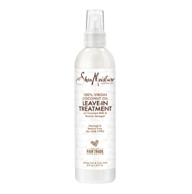 SheaMoisture Leave In Treatment 100% Virgin Coconut Oil - 8 Fl. Oz. - Image 1
