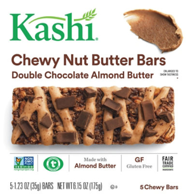 Kashi Chewy Nut Butter Bars Double Chocolate Almond Butter 5 Count - 6.15 Oz - Image 2