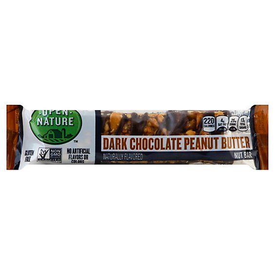 Open Nature Nut Bar Dark Chocolate Peanut Butter - 1.4 Oz