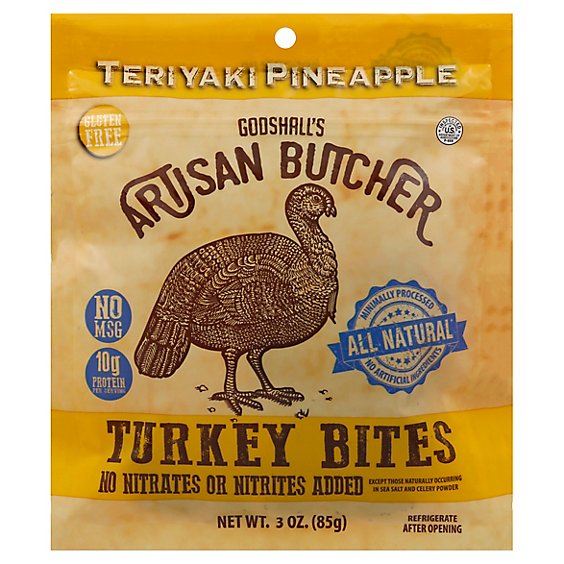 Godshalls Artisan Butcher Teriyaki Pineapple Turkey Bites - 18-3 Oz