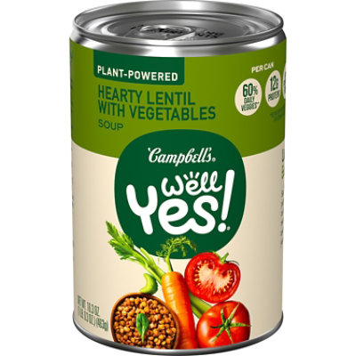 Campbell's Well Yes! Hearty Lentil Soup With Vegetables Soup
