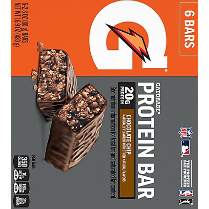 Gatorade Whey Protein Bar Chocolate Chip Multipack - 6-2.8 Oz  - Image 6