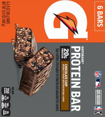 Gatorade Whey Protein Bar Chocolate Chip Multipack - 6-2.8 Oz  - Image 6