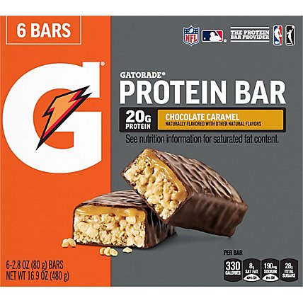 Gatorade Whey Protein Bar Caramel Chocolate Multipack - 6-2.82 Oz - Image 6