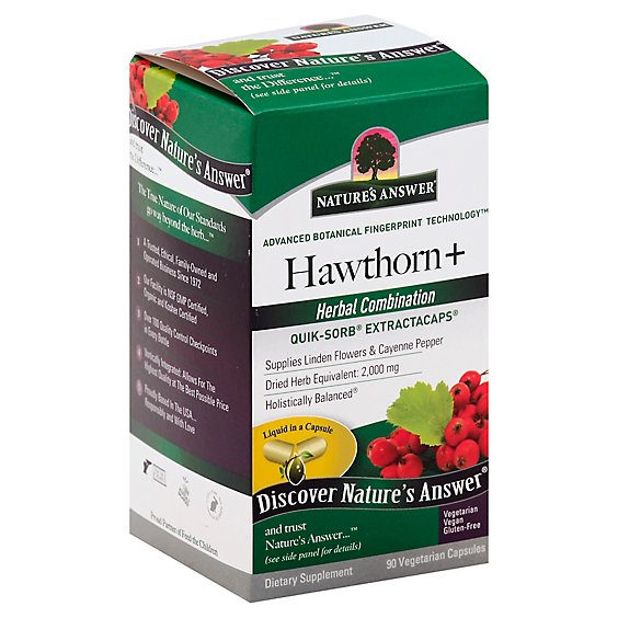 Natures Answer Hawthorn Complete Liquid Capsules - 90 Count