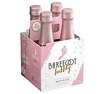 Barefoot Bubbly Brut Rose Wine - 4-187 Ml