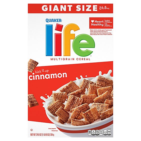 Quaker Life Cereal Multigrain Cinnamon - 24.8 Oz