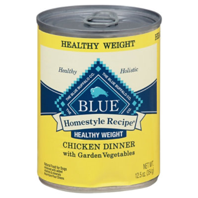 Blue Dog Food Homestyle Recipe Healthy Weight Dinner Chicken With Garden Vegetables - 12.5 Oz - Image 3