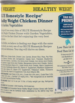 Blue Dog Food Homestyle Recipe Healthy Weight Dinner Chicken With Garden Vegetables - 12.5 Oz - Image 5