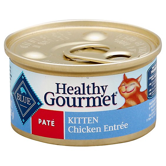 Blue Healthy Gourmet Cat Food Pate Kitten Chicken Entree Can - 3 Oz
