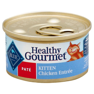 Blue Healthy Gourmet Cat Food Pate Kitten Chicken Entree Can - 3 Oz