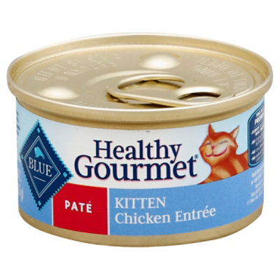 Blue Healthy Gourmet Cat Food Pate Kitten Chicken Entree Can 3