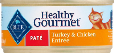 Blue Healthy Gourmet Cat Food Pate Turkey & Chicken Entree Can - 5.5 Oz - Image 2