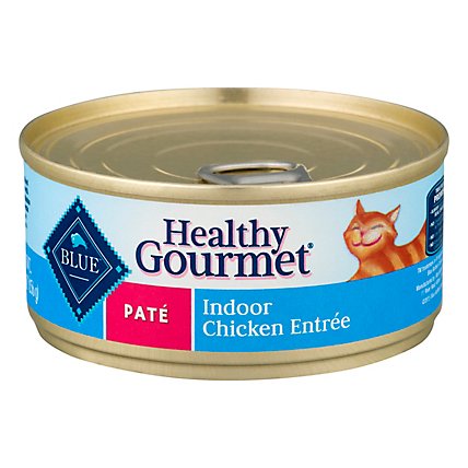 Blue Healthy Gourmet Cat Food Pate Indoor Chicken Entree Can - 5.5 Oz - Image 1