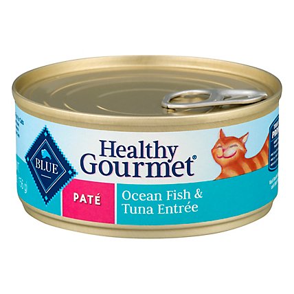 Blue Healthy Gourmet Cat Food Pate Ocean Fish & Tuna Entree Can - 5.5 Oz - Image 3