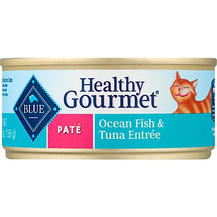 Blue Healthy Gourmet Cat Food Pate Ocean Fish & Tuna Entree Can - 5.5 Oz - Image 2