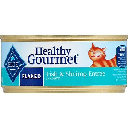 Blue Healthy Gourmet Cat Food Flaked Fish & Shrimp Entree Can - 5.5 Oz - Image 2