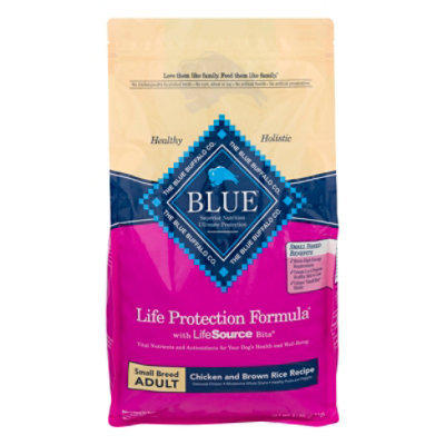 blue dog food chicken and brown rice