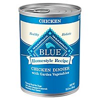 Blue Dog Food Homestyle Recipe Dinner Chicken With Garden Vegetables Can - 12.5 Oz - Image 3