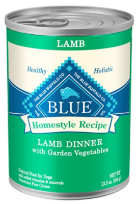 Blue Dog Food Homestyle Recipe Dinner Lamb With Garden Vegetables Can - 12.5 Oz