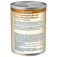 Blue Dog Food Homestyle Recipe Dinner Turkey Meatloaf With Garden Vegetables Can - 12.5 Oz - Image 4