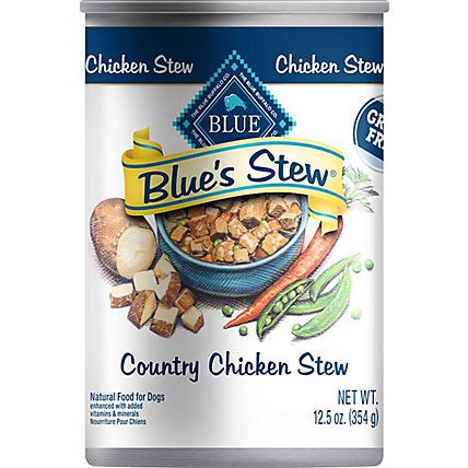 Blue Dog Food Blues Stew Grain Free Stew Country Chicken Can - 12.5 Oz - Image 2