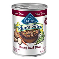 Blue Dog Food Blues Stew Grain Free Stew Hearty Beef Can - 12.5 Oz - Image 1