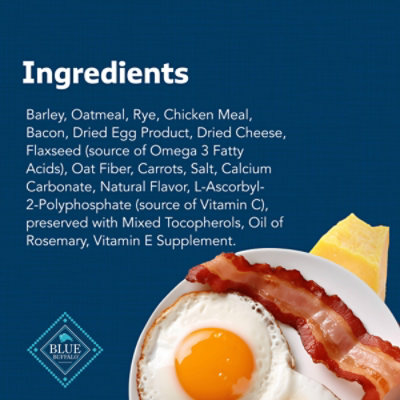 Blue Dog Food Biscuits Health Bars Baked Bacon Egg & Cheese Bag - 16 Oz - Image 5