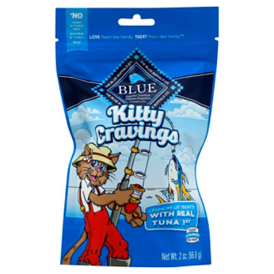 Blue Cat Treats Kitty Cravings Crunchy Real Tuna Bag - 2 Oz - Image 1