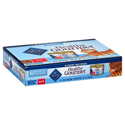 Blue Healthy Gourmet Cat Food Pate Kitten Chicken Entree Multipack Box - 6-3 Oz