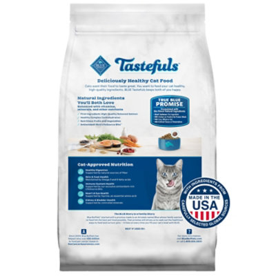 Blue Buffalo Tastefuls Natural Dry Food Adult Indoor Cats Salmon & Brown Rice Recipe 5 Lb - Image 2