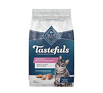 Blue Tastefuls Sensitive Stomach Natural Chicken Adult Dry Cat Food Bag - 5 Lb