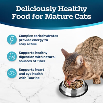 Blue Cat Food Healthy Aging Chicken & Brown Mature 7+ Rice - 5 Lb
