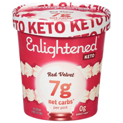 Enlightened Keto Collection Ice Cream Red Velvet 1 Pint - 473 Ml