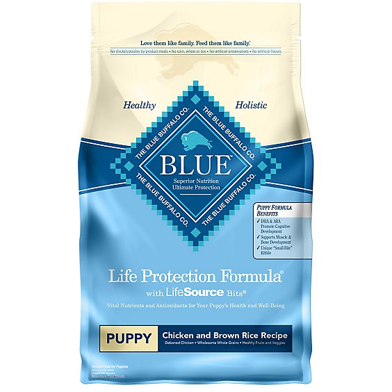 Blue Buffalo Life Protection Formula Natural Puppy Dry Dog Food Chicken and Brown Rice - 6 Lb