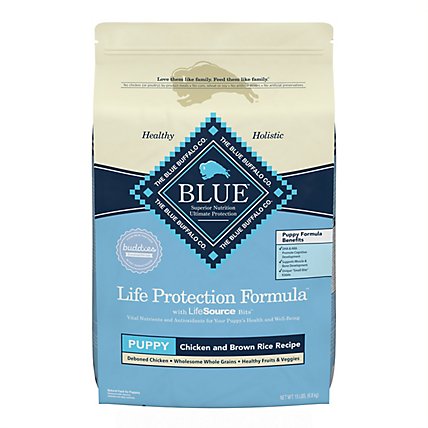 Blue Dog Food Life Protection Formula Puppy Chicken & Brown Rice Bag - 15 Lb - Image 3