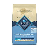 Blue Dog Food Life Protection Formula Puppy Chicken & Brown Rice Bag - 15 Lb