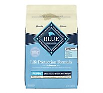Blue Life Protection Formula Natural Chicken and Brown Rice Puppy Dry Dog Food - 15 Lb