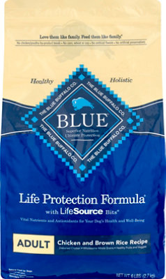 Blue Life Protection Formula Natural Chicken and Brown Rice Adult Dry Dog Food - 6 Lb - Image 2