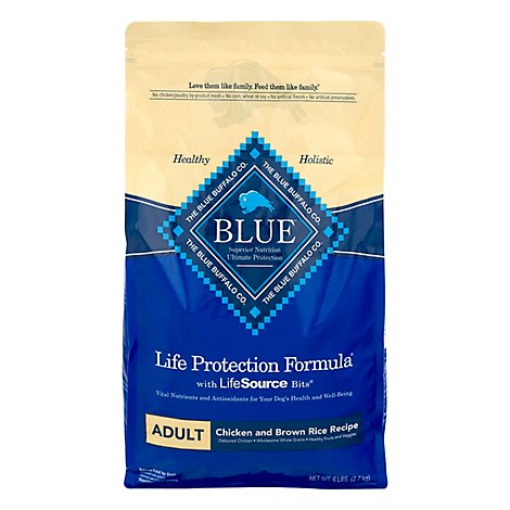 Blue Dog Food Life Protection Formula Chicken And Brown Rice Adult - 6 Lb