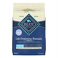 Blue Dog Food Life Protection Formula Senior Chicken & Brown Rice Bag - 15 Lb - Image 2