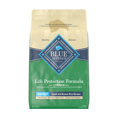 Blue Dog Food Life Protection Formula Adult Lamb & Brown Rice Bag - 15 Lb