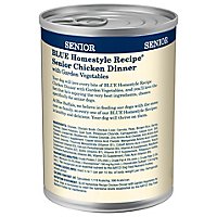 Blue Dog Food Homestyle Recipe Dinner Chicken With Garden Vegetable Senior Can - 12.5 Oz - Image 6