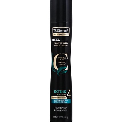 TRESemme Compressed Micro Mist Extend Hold Level 4 Hair Spray - 5.5 Oz - Image 1