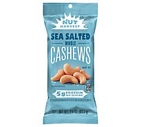 Nut Harvest Cashew Whole Sea Salted Bag - 2.25 Oz