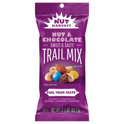 Nut Harvest Nut & Chocolate Mix Plastic Bag - 2.25 Oz - Image 2